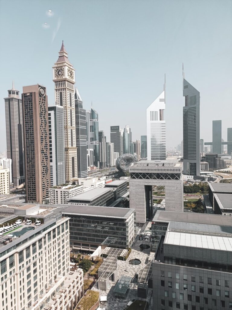 A view from the World Trade Center in Dubai, UAE